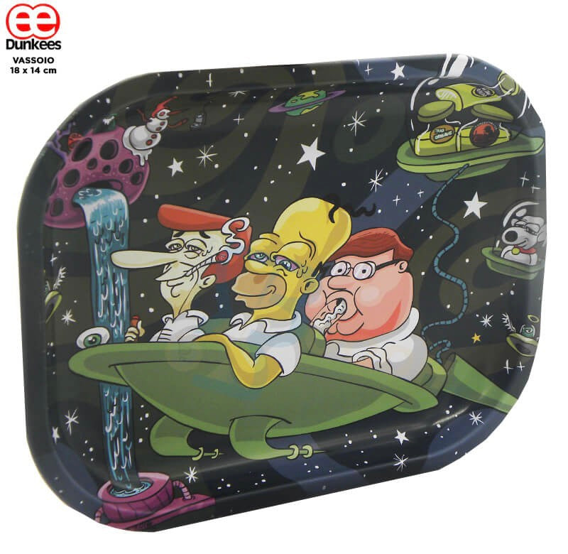 BEST DADS IN EPIC TRIP SMALL PROFESSIONAL ROLLING TRAY BY DUNKESS IDEA REGALO FUMATORE