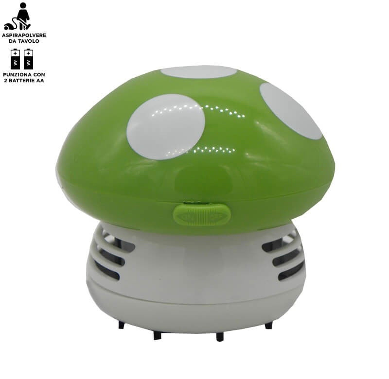 MUSHROOM VACUUMS EVERYTHING, CLEANS WELL WITHOUT WASTE. COLLECTS CHANCES, POWDER, VARIOUS CHOPPINGS.